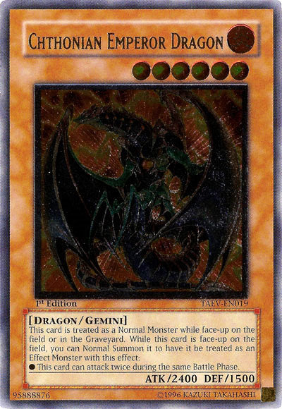 Chthonian Emperor Dragon [TAEV-EN019] Ultimate Rare | Exor Games Truro