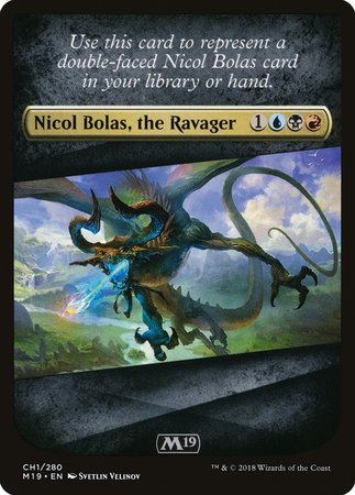 Checklist Card - Core Set 2019 (Nicol Bolas, the Ravager) [Core Set 2019 Tokens] | Exor Games Truro