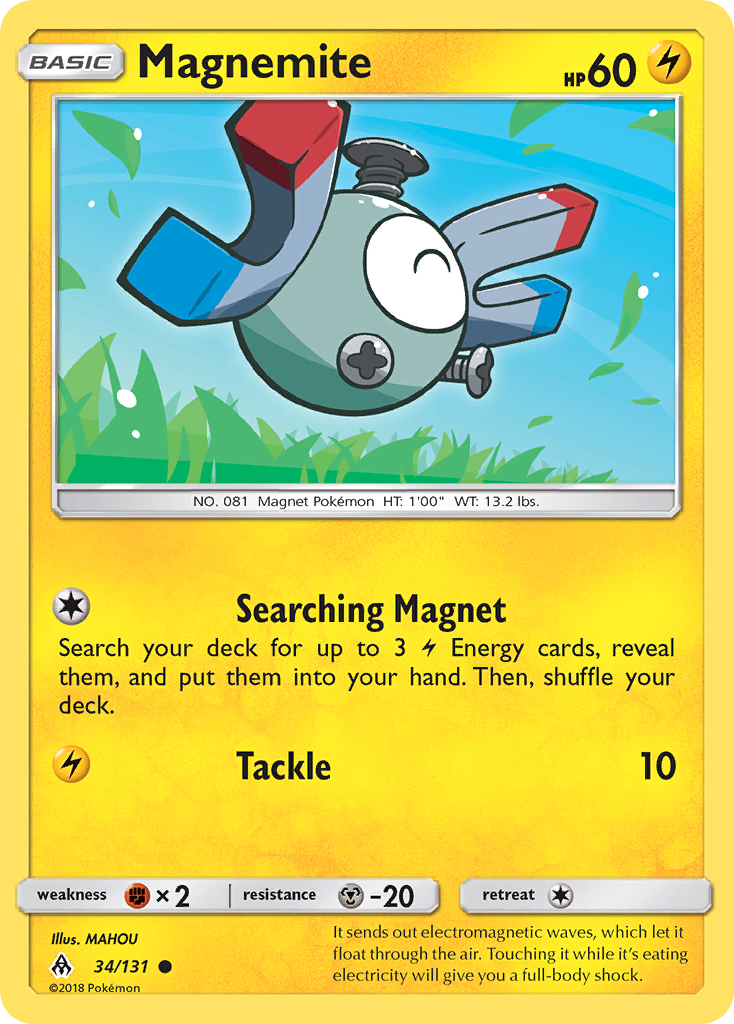 Magnemite (34/131) [Sun & Moon: Forbidden Light] | Exor Games Truro