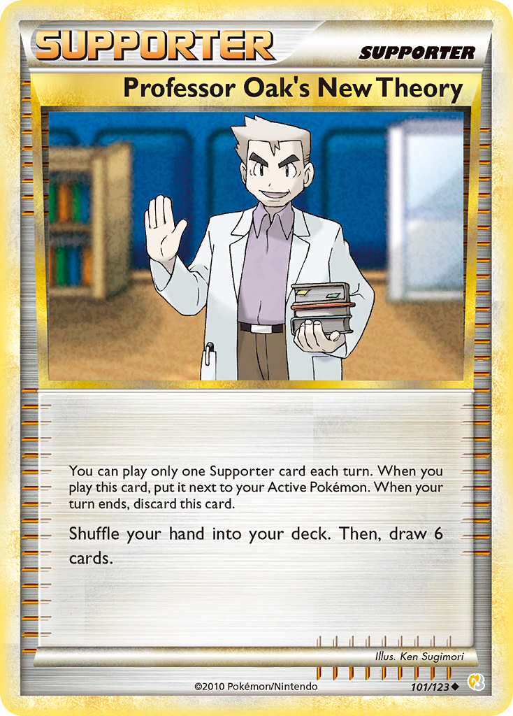Professor Oak's New Theory (101/123) [HeartGold & SoulSilver: Base Set] | Exor Games Truro