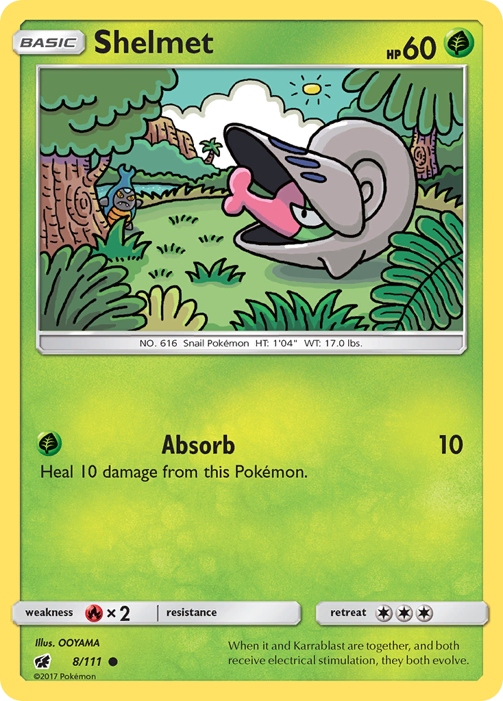 Shelmet (8/111) [Sun & Moon: Crimson Invasion] | Exor Games Truro
