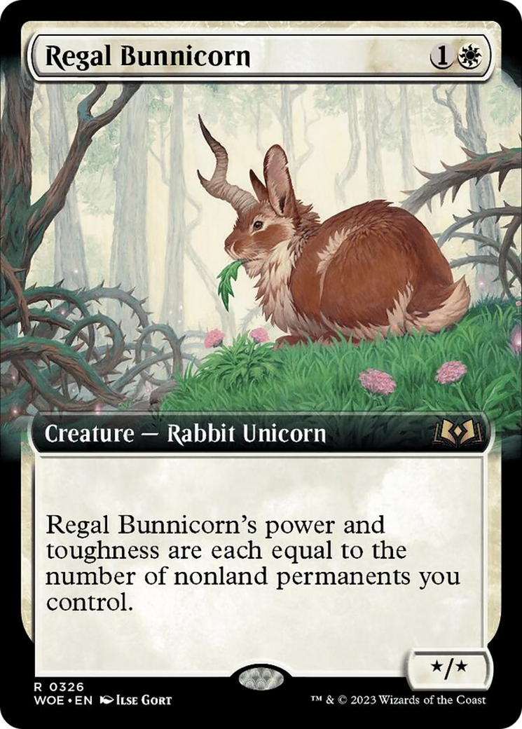 Regal Bunnicorn (Extended Art) [Wilds of Eldraine] | Exor Games Truro