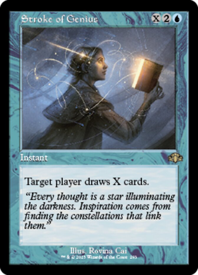 Stroke of Genius (Retro) [Dominaria Remastered] | Exor Games Truro