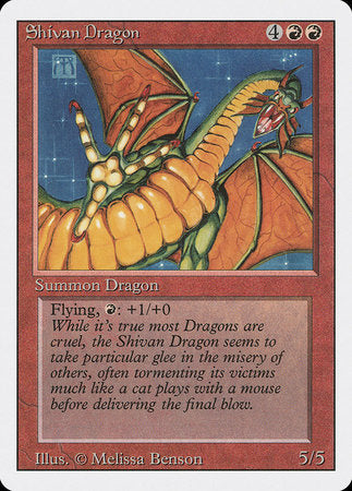 Shivan Dragon [Revised Edition] | Exor Games Truro