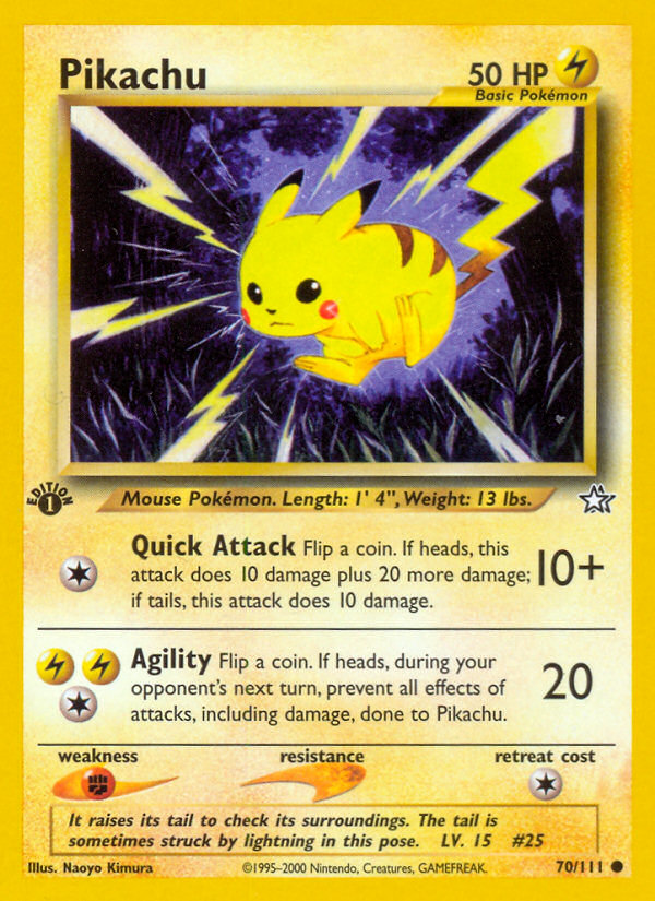 Pikachu (70/111) [Neo Genesis 1st Edition] | Exor Games Truro