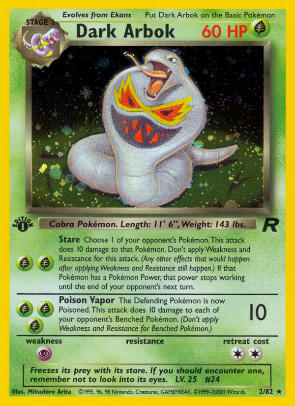 Dark Arbok (2/82) [Team Rocket 1st Edition] | Exor Games Truro