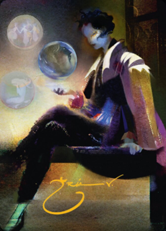 Obscura Interceptor Art Card (Gold-Stamped Signature) [Streets of New Capenna Art Series] | Exor Games Truro