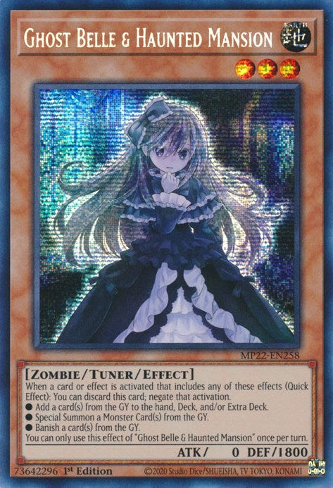 Ghost Belle & Haunted Mansion [MP22-EN258] Prismatic Secret Rare | Exor Games Truro