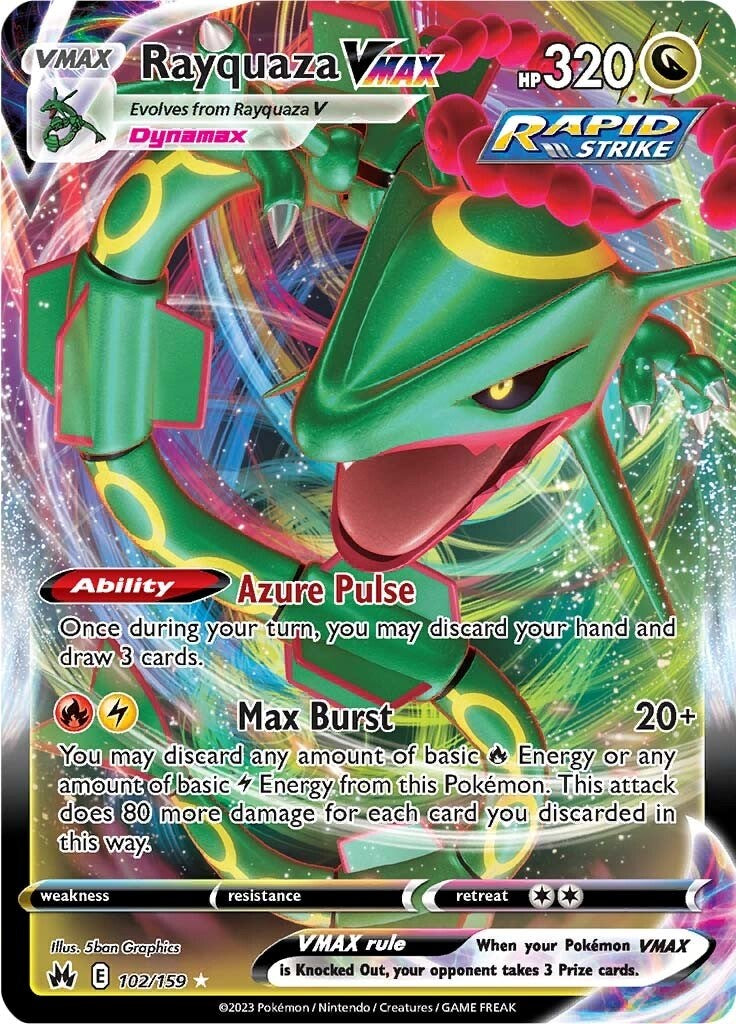 Rayquaza VMAX (102/159) (102) [Sword & Shield: Crown Zenith] | Exor Games Truro