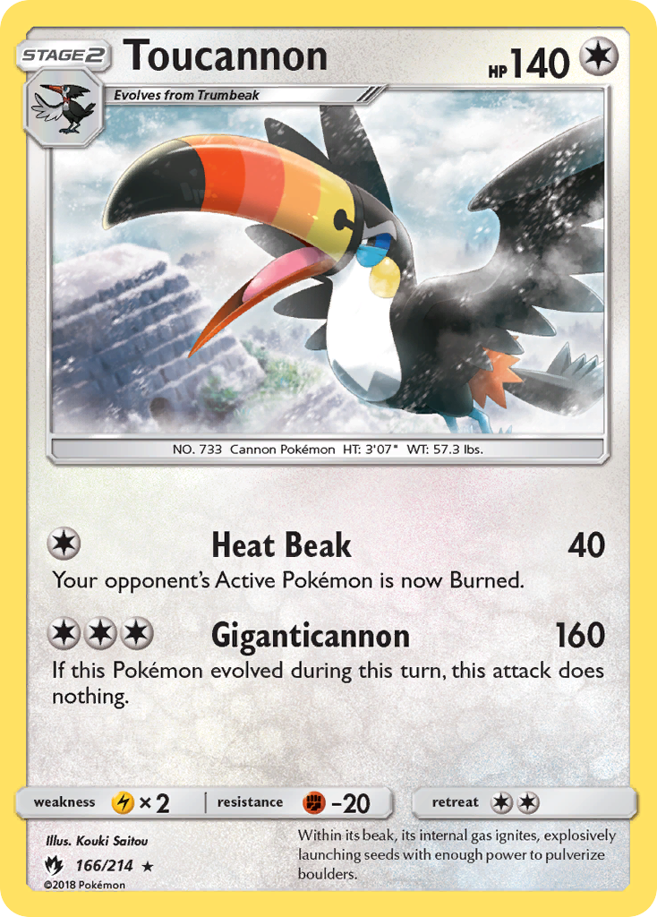 Toucannon (166/214) [Sun & Moon: Lost Thunder] | Exor Games Truro