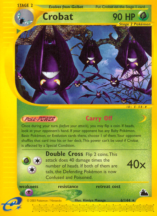 Crobat (6/144) [Skyridge] | Exor Games Truro