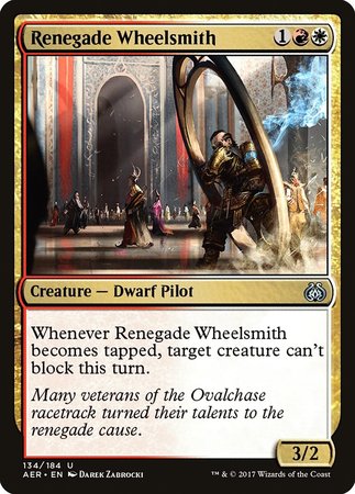 Renegade Wheelsmith [Aether Revolt] | Exor Games Truro