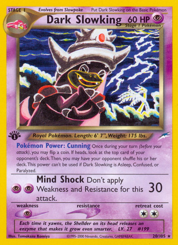 Dark Slowking (20/105) [Neo Destiny 1st Edition] | Exor Games Truro