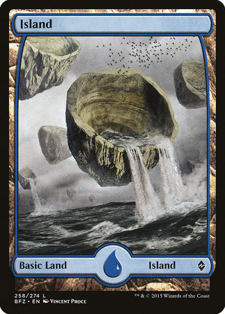 Island (258) - Full Art [Battle for Zendikar] | Exor Games Truro