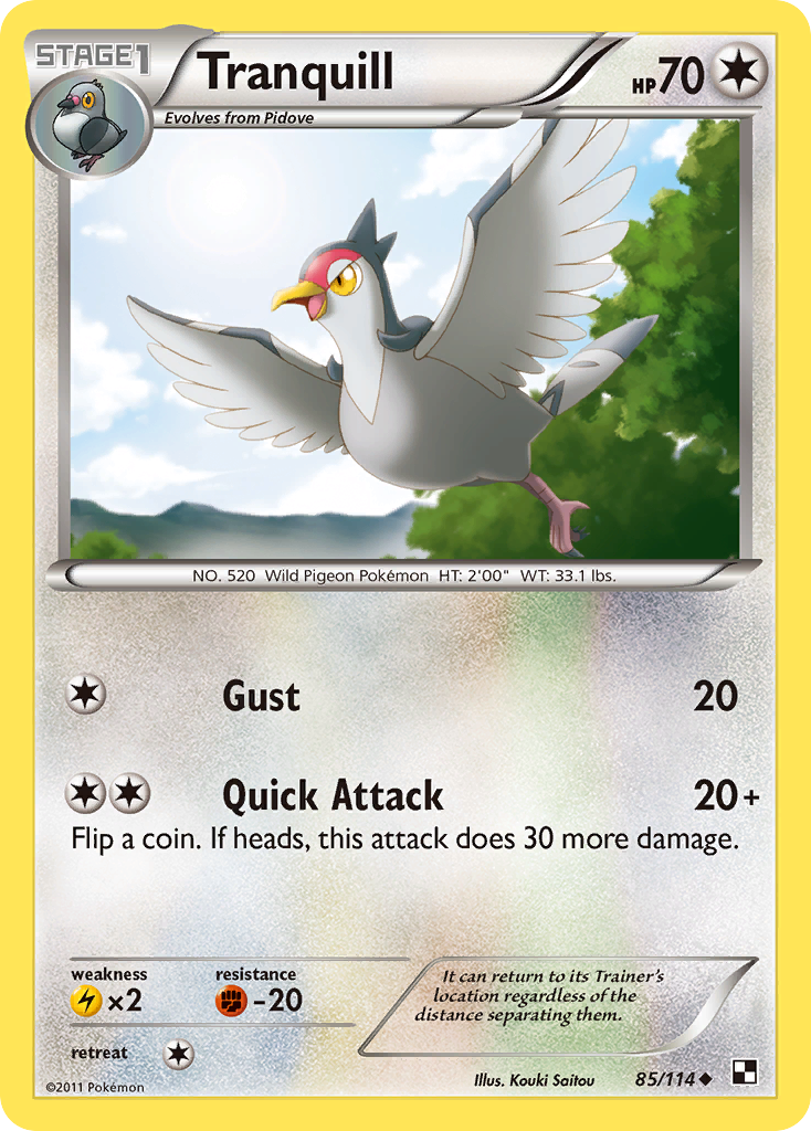 Tranquill (85/114) [Black & White: Base Set] | Exor Games Truro