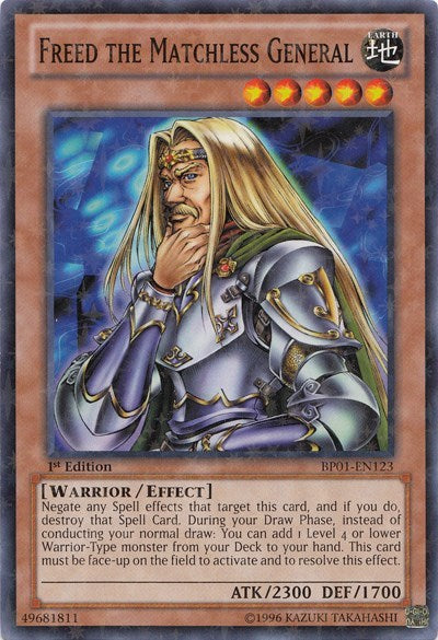 Freed the Matchless General [BP01-EN123] Starfoil Rare | Exor Games Truro