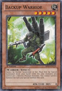 Backup Warrior [BP01-EN159] Starfoil Rare | Exor Games Truro