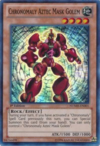 Chronomaly Aztec Mask Golem [NUMH-EN001] Super Rare | Exor Games Truro