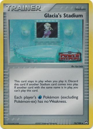 Glacia's Stadium (76/108) (Stamped) [EX: Power Keepers] | Exor Games Truro