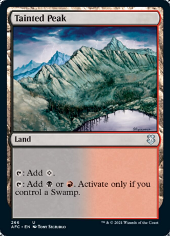 Tainted Peak [Dungeons & Dragons: Adventures in the Forgotten Realms Commander] | Exor Games Truro