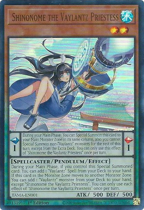 Shinonome the Vaylantz Priestess [TAMA-EN001] Ultra Rare | Exor Games Truro