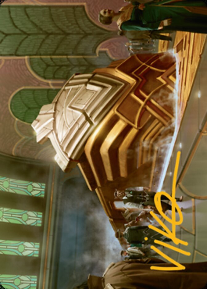 Capenna Express Art Card (Gold-Stamped Signature) [Streets of New Capenna Art Series] | Exor Games Truro