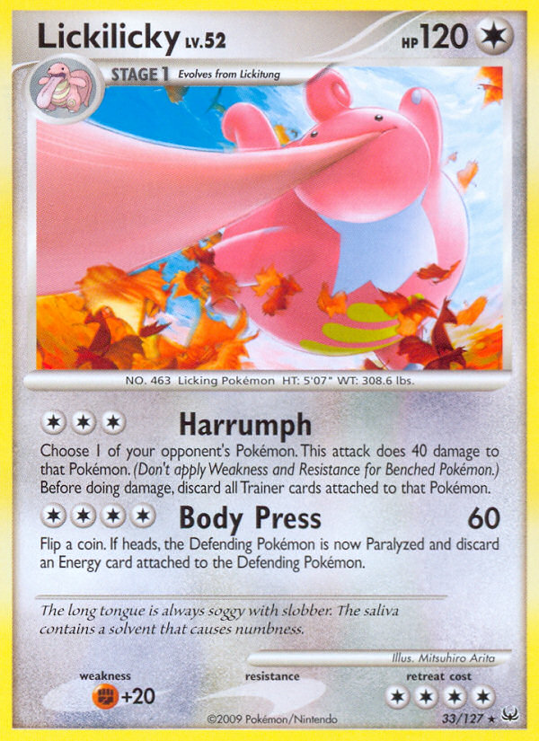 Lickilicky (33/127) [Platinum: Base Set] | Exor Games Truro