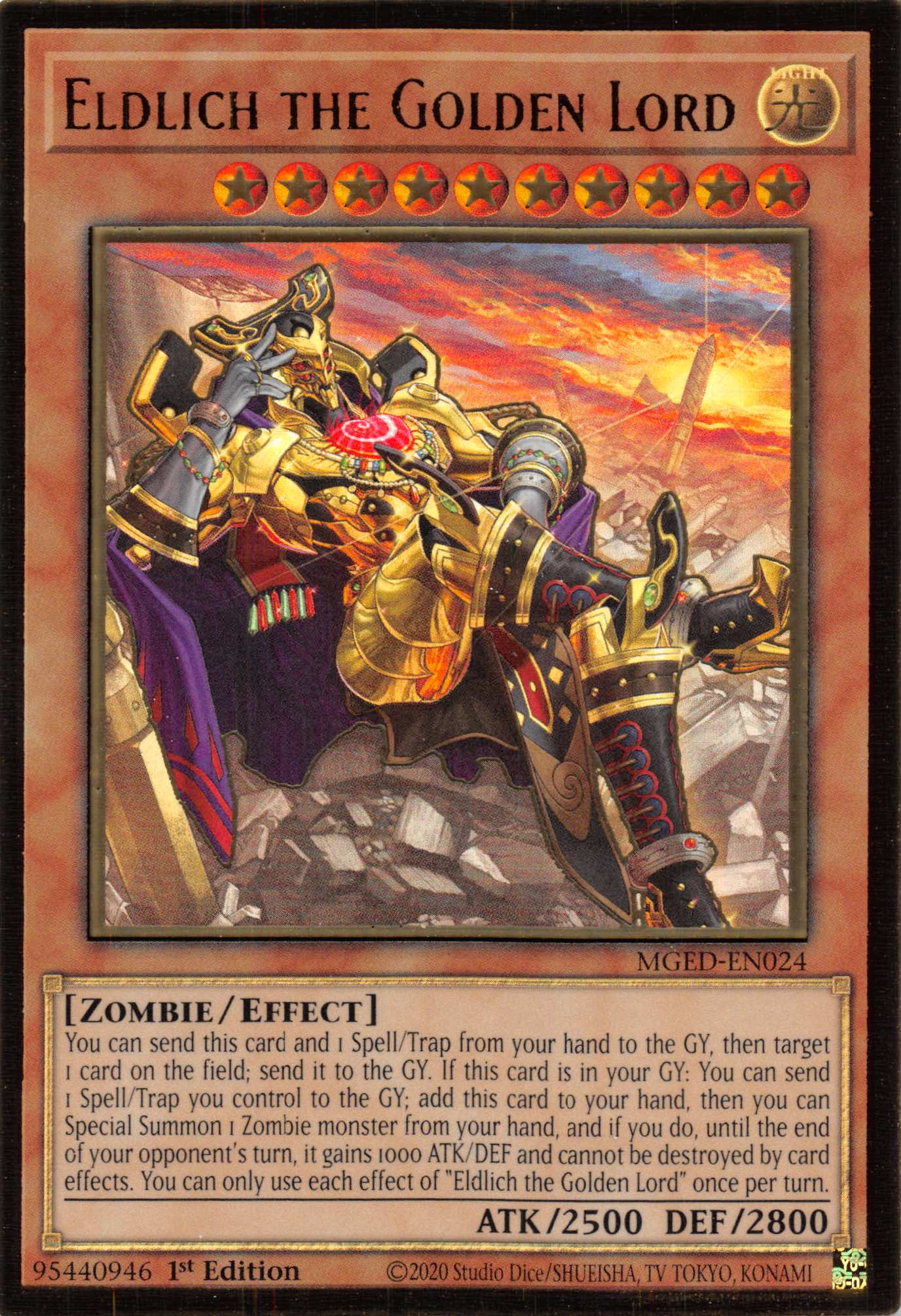 Eldlich the Golden Lord (Alternate Art) [MGED-EN024] Gold Rare | Exor Games Truro