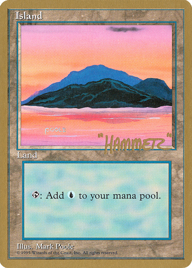 Island (shr369) (Shawn "Hammer" Regnier) [Pro Tour Collector Set] | Exor Games Truro