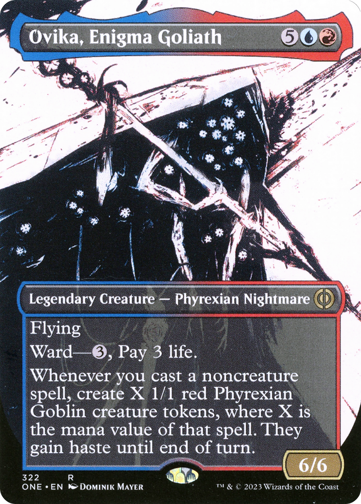 Ovika, Enigma Goliath (Borderless Ichor) [Phyrexia: All Will Be One] | Exor Games Truro