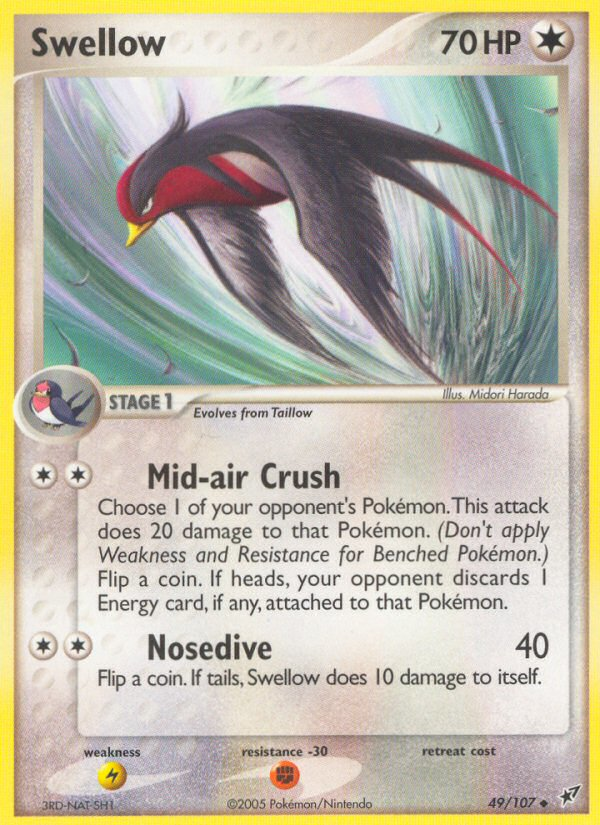 Swellow (49/107) [EX: Deoxys] | Exor Games Truro