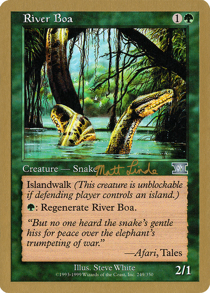 River Boa (Matt Linde) [World Championship Decks 1999] | Exor Games Truro