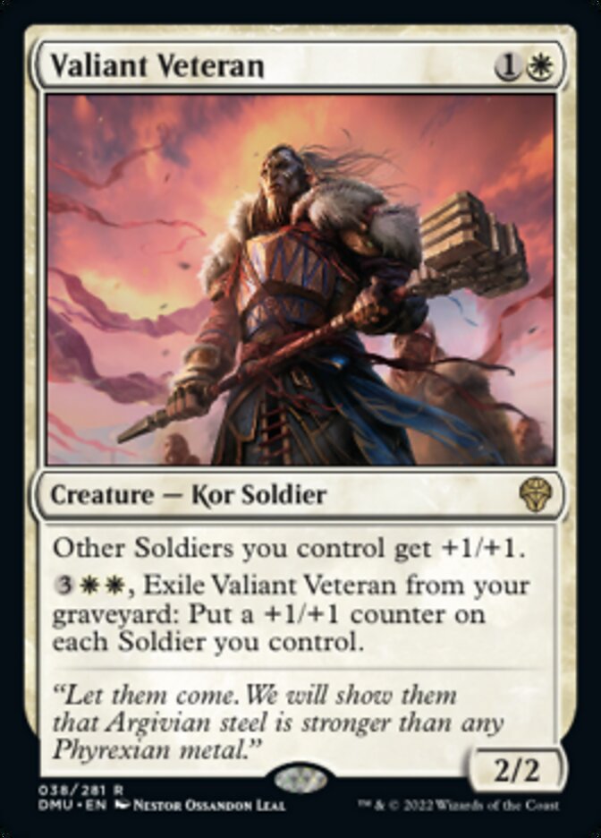 Valiant Veteran [Dominaria United] | Exor Games Truro