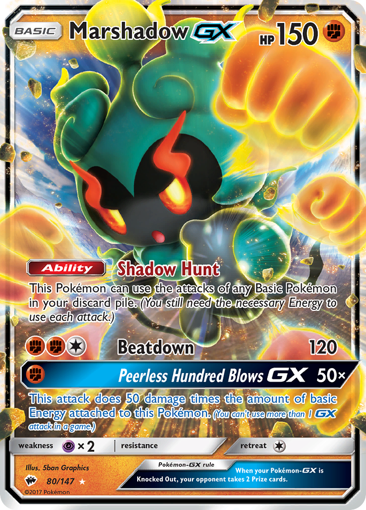 Marshadow GX (80/147) [Sun & Moon: Burning Shadows] | Exor Games Truro