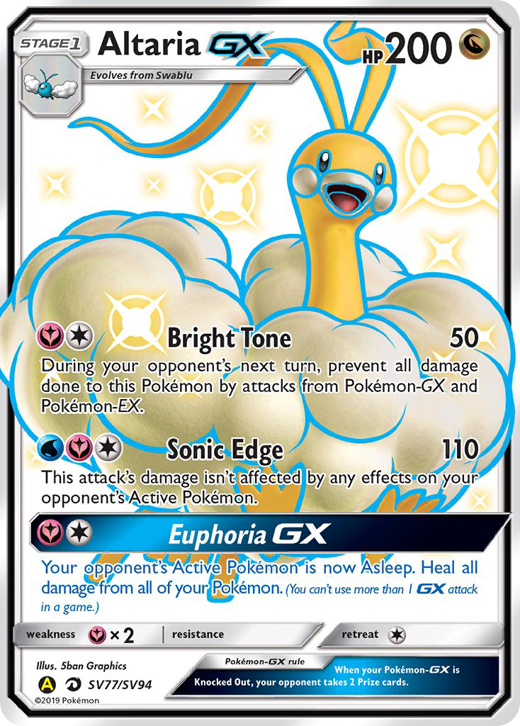 Altaria GX (SV77/SV94) [Sun & Moon: Hidden Fates - Shiny Vault] | Exor Games Truro