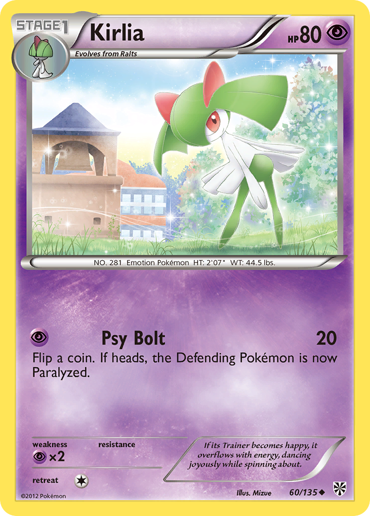 Kirlia (60/135) [Black & White: Plasma Storm] | Exor Games Truro