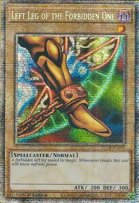 Left Leg of the Forbidden One [BLCR-EN103] Starlight Rare | Exor Games Truro