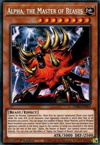 Alpha, the Master of Beasts [PHRA-EN023] Secret Rare | Exor Games Truro