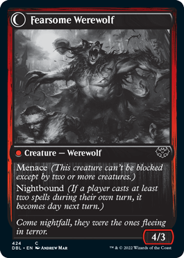 Fearful Villager // Fearsome Werewolf [Innistrad: Double Feature] | Exor Games Truro