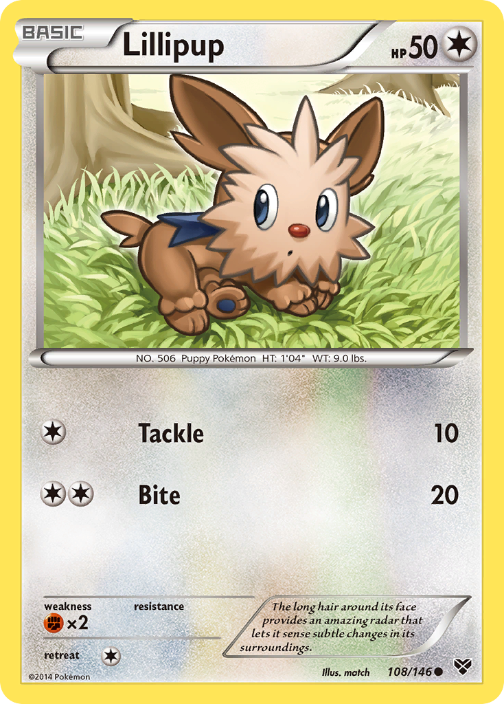 Lillipup (108/146) [XY: Base Set] | Exor Games Truro