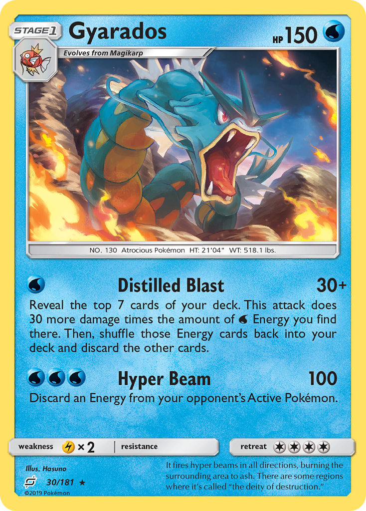 Gyarados (30/181) [Sun & Moon: Team Up] | Exor Games Truro