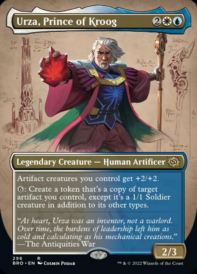 Urza, Prince of Kroog (Borderless Alternate Art) [The Brothers' War] | Exor Games Truro