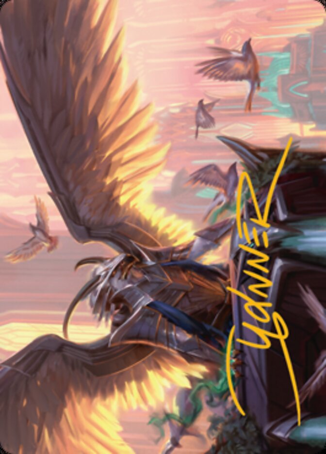 Falco Spara, Pactweaver 1 Art Card (Gold-Stamped Signature) [Streets of New Capenna Art Series] | Exor Games Truro