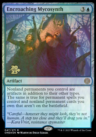 Encroaching Mycosynth [Phyrexia: All Will Be One Prerelease Promos] | Exor Games Truro