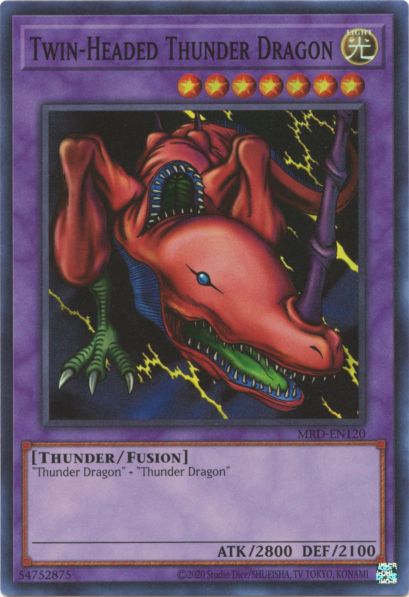 Twin-Headed Thunder Dragon (25th Anniversary) [MRD-EN120] Super Rare | Exor Games Truro