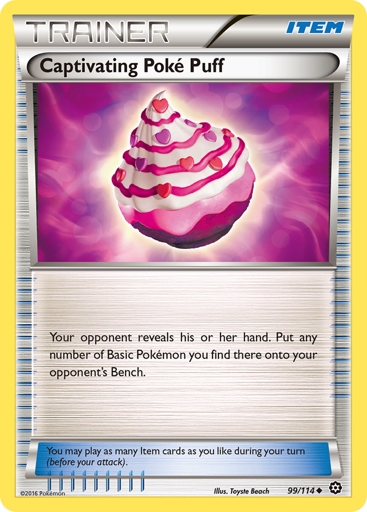 Captivating Poke Puff (99/114) [XY: Steam Siege] | Exor Games Truro