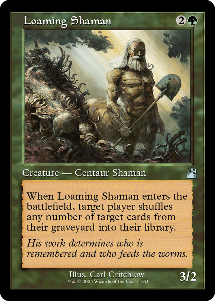 Loaming Shaman (Retro Frame) [Ravnica Remastered] | Exor Games Truro