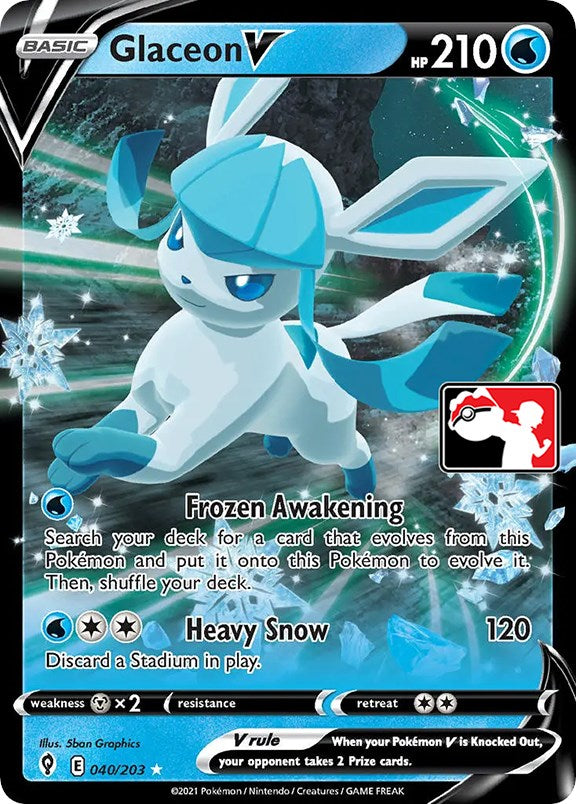 Glaceon V (040/203) [Prize Pack Series One] | Exor Games Truro