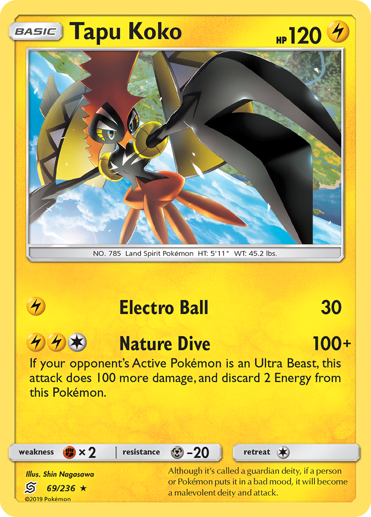 Tapu Koko (69/236) [Sun & Moon: Unified Minds] | Exor Games Truro