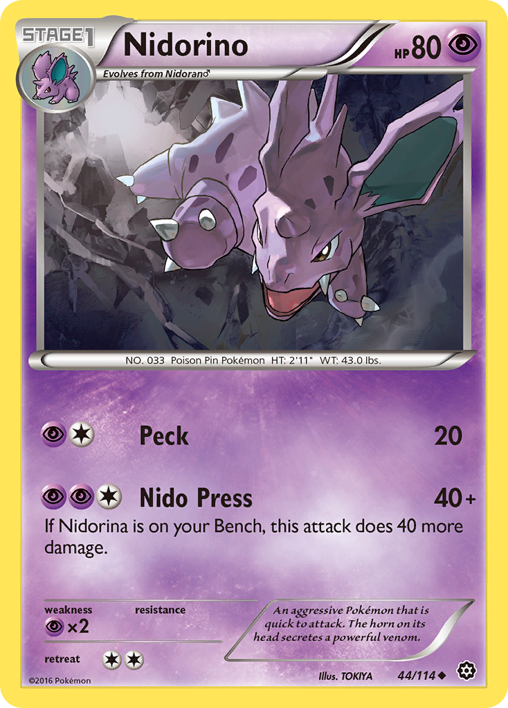 Nidorino (44/114) [XY: Steam Siege] | Exor Games Truro